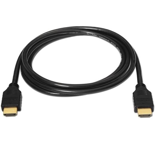 AISENS - CABLE HDMI ALTA VELOCIDAD HEC, A/M - A/M NEGRO 3,0M (V1.4) (Ref.A119-0095)