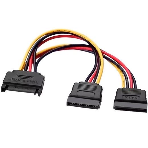 AISENS - CABLE SATA ALIMENTACIÓN SATA/M - 2XSATA/H 20CM (Ref.A131-0353)