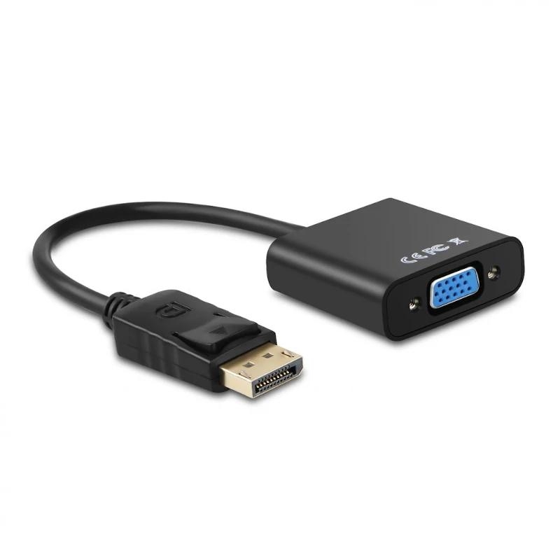 AISENS - CONVERSOR DISPLAYPORT A SVGA DP/M - SVGA/H NEGRO 15CM (Ref.A125-0367)
