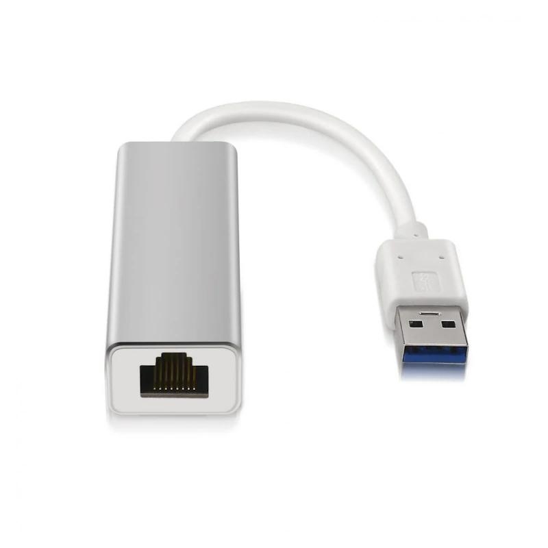 AISENS - CONVERSOR USB 3.0 A ETHERNET GIGABIT 10/100/1000 MBPS 15CM BLANCO (Ref.A106-0049)