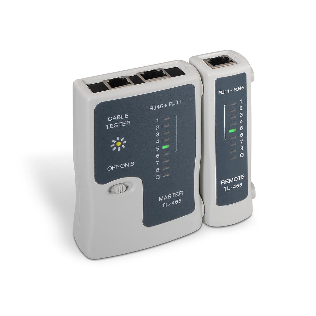 AISENS - TESTEADOR PARA CABLE RJ11/RJ12/RJ45 (Ref.A142-0312)