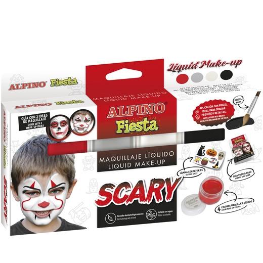 ALPINO - MAQUILLAJE LÍQUIDO SCARY ESTUCHE 4U C/SURTIDOS (Ref.DL000113)