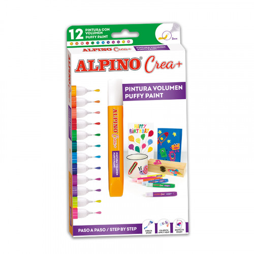 ALPINO - PINTURA 3D ESTUCHE de 12 (Ref.DH000005)