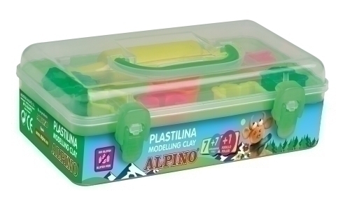 ALPINO - PLASTILINA KIT 7 COLS + 7 HERRAMIENTAS + RODILLO (Ref.DP000055)