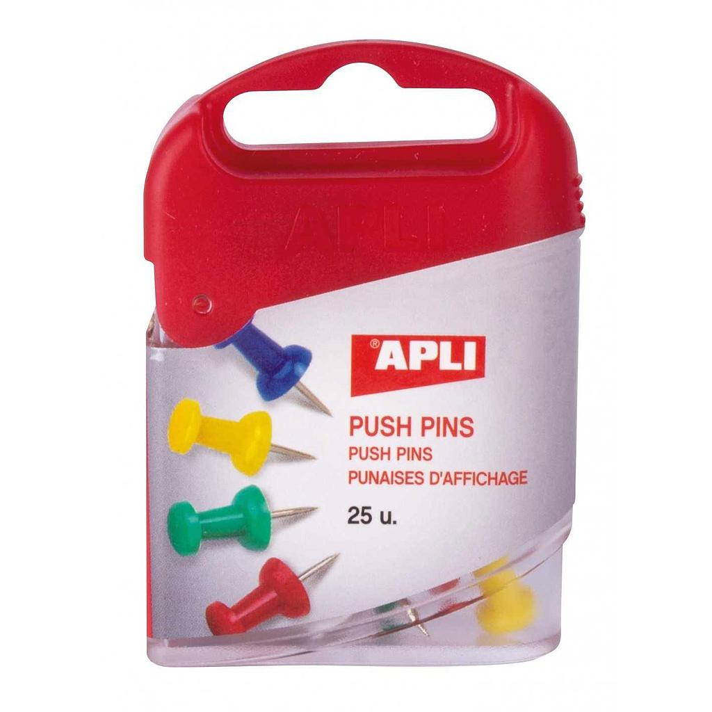 APLI - AGUJA SEÑALIZADORA PUSH-PINS BISMARK CAJA de 50 SURTIDAS (Ref.305930)