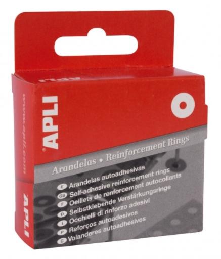 APLI - ARANDELAS DE REFUERZO 13MM TRANSLÚCIDAS CAJA 240 ARANDELAS (Ref.229)