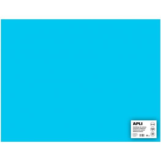 APLI - CARTULINA 170G 50X65CM AZUL CLARO -25 HOJAS- (Ref.14262)