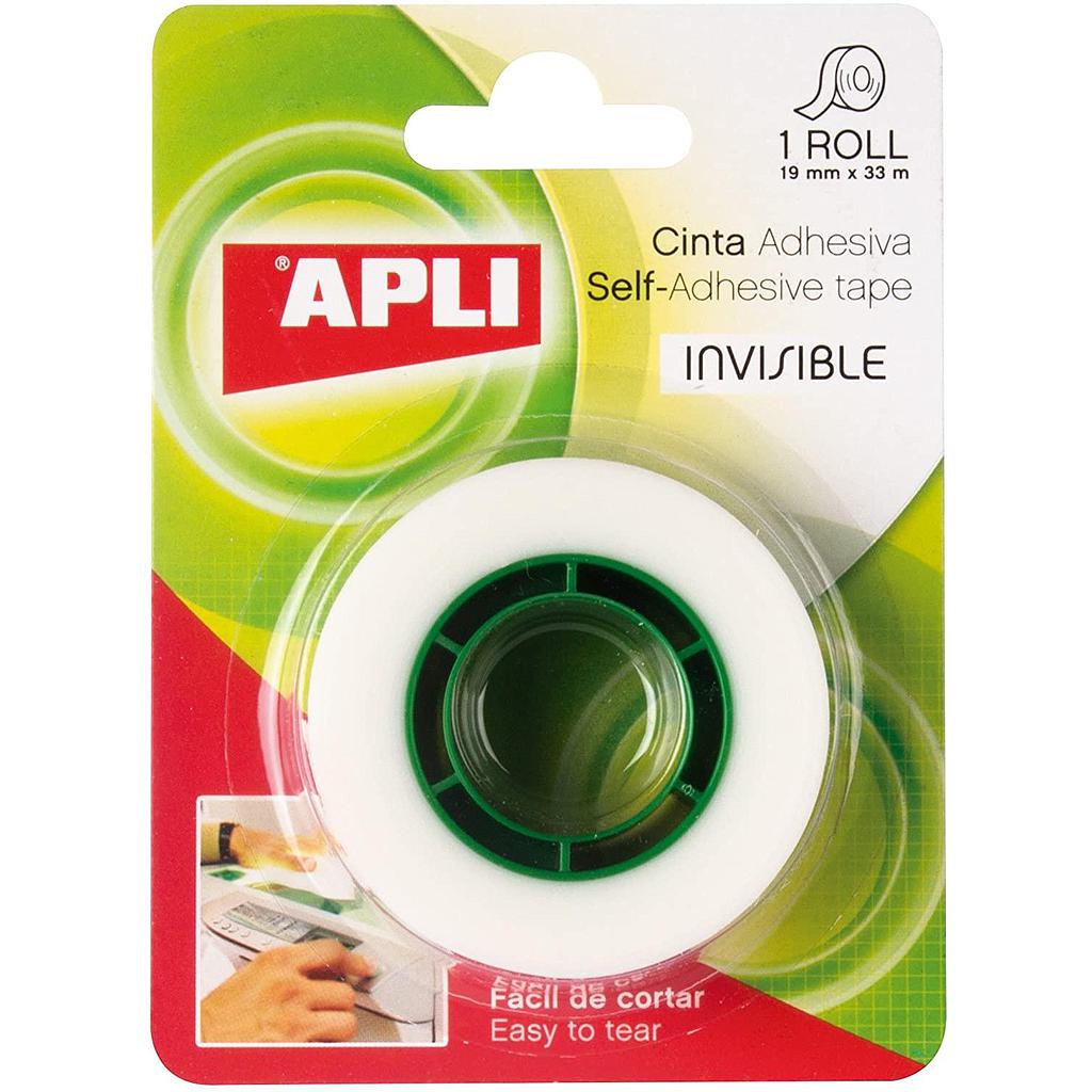 APLI - CINTA ADHESIVA TRANSPARENTE 33MX19MM PACK -10U- (Ref.11168)