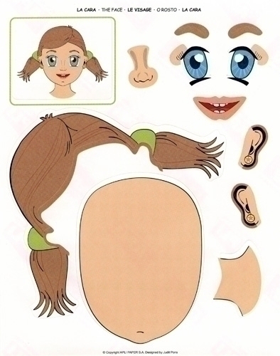 APLI - GOMETS EDUCATIVOS BOLSA 2h REMOVIBLES LA CARA 24 uds. () (Ref.11867)