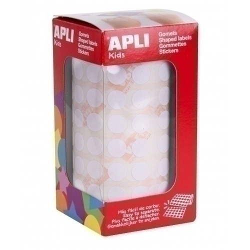 APLI - GOMETS ROLLO 59h CIRCULO Ø 10,5 mm BLANCO 5.192 uds. () (Ref.11903)