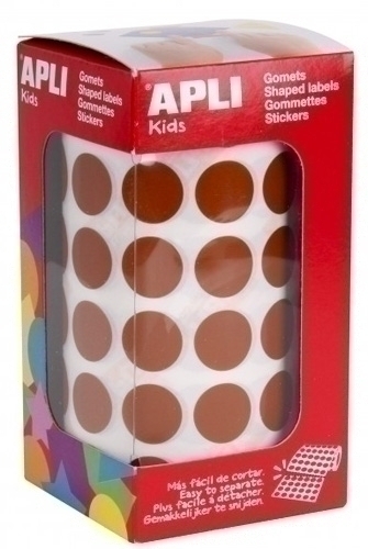 APLI - GOMETS ROLLO 59h CIRCULO Ø 15 mm MARRON 2.832 uds. () (Ref.11486)