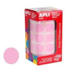 APLI - GOMETS ROLLO 59h CIRCULO Ø 15 mm ROSA 2.832 uds. () (Ref.11484)