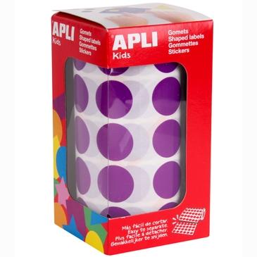 APLI - GOMETS ROLLO 59h CIRCULO Ø 20 mm LILA 1.770 uds. () (Ref.11490)