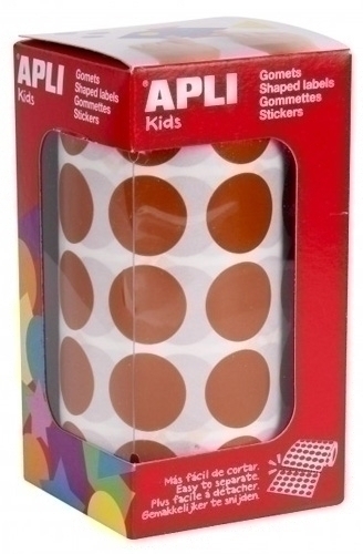 APLI - GOMETS ROLLO 59h CIRCULO Ø 20 mm MARRON 1.770 uds. () (Ref.11491)