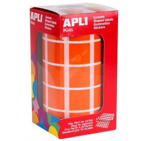 APLI - GOMETS ROLLO 59h CUADRADO 20 mm NARANJA 1.770 uds. () (Ref.11498)