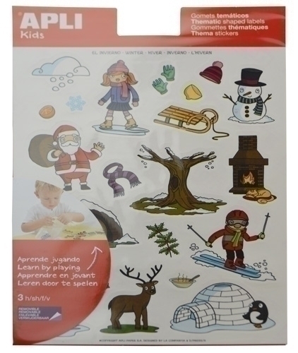 APLI - GOMETS TEMATICOS BOLSA 3h REMOVIBLES INVIERNO 69 uds. () (Ref.11617)