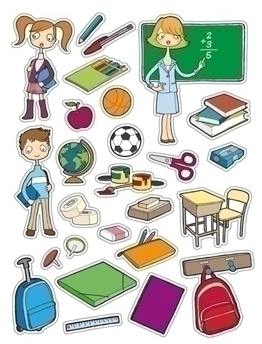 APLI - GOMETS TEMATICOS BOLSA 3h REMOVIBLES LA ESCUELA 78 uds. () (Ref.11436)