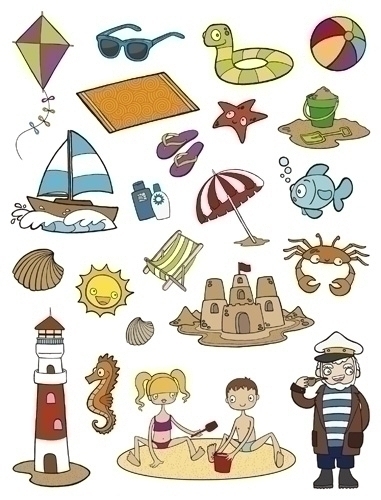 APLI - GOMETS TEMATICOS BOLSA 3h REMOVIBLES LA PLAYA 66 uds. () (Ref.11435)