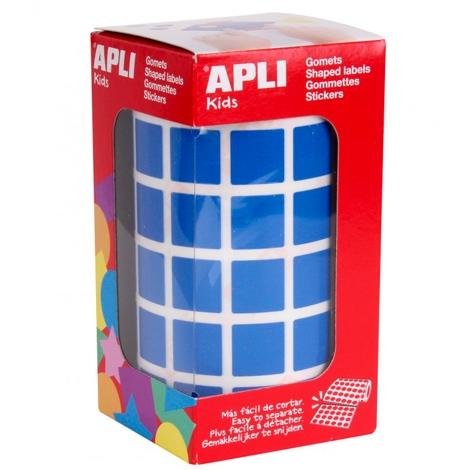 APLI - GOMETS TRIANGULARES 15MM ROLLO AZULES (Ref.12476)