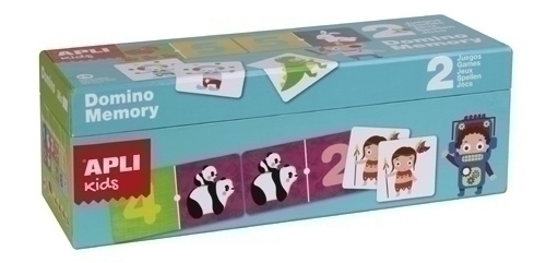 APLI - JUEGO EDUCATIVO KIDS DOMINO Y MEMORY (2 EN 1) (Ref.14116)