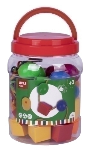 APLI - JUEGO EDUCATIVO KIDS FORMAS ENSARTABLES BOTE DE 36 UD. (Ref.18215)