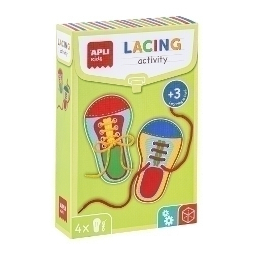 APLI - JUEGO MAGNETICO ATA TUS ZAPATOS (Ref.17533)