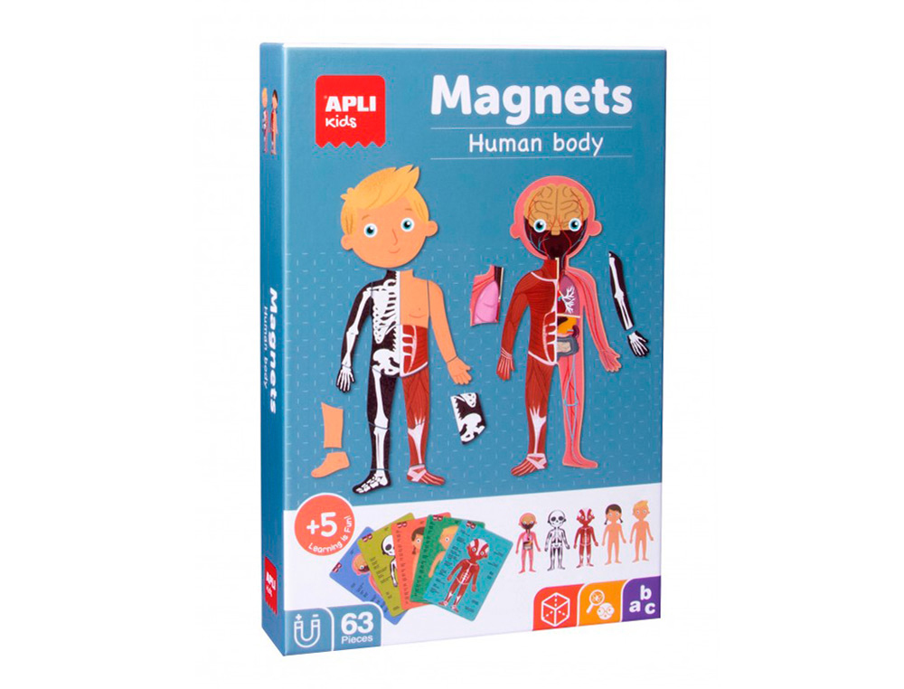 APLI - JUEGO MAGNETICO CUERPO HUMANO 63 PZ (Ref.18531)
