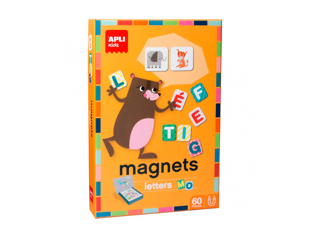 APLI - JUEGO MAGNETICO LETRAS 60 PIEZAS (Ref.16816)