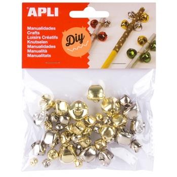 APLI - PACK 40 CASCABELES ORO Y PLATA (Ref.16833)