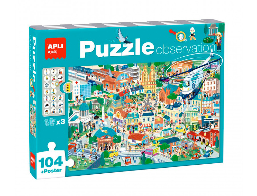 APLI - PUZZLE EDUCATIVO OBSERVACION CIUDAD (Ref.18820)