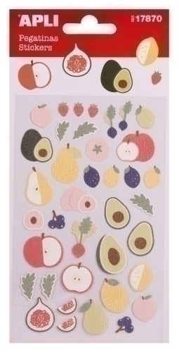 APLI - STICKERS BOLSA 1h FRUTAS FRESCAS () (Ref.17870)