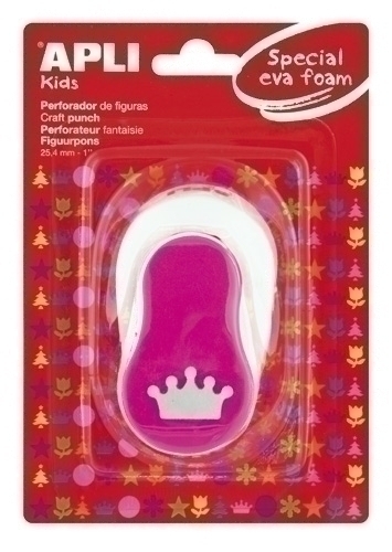 APLI - TALADRO GOMA EVA 25,4 mm CORONA ROSA (Ref.13300)