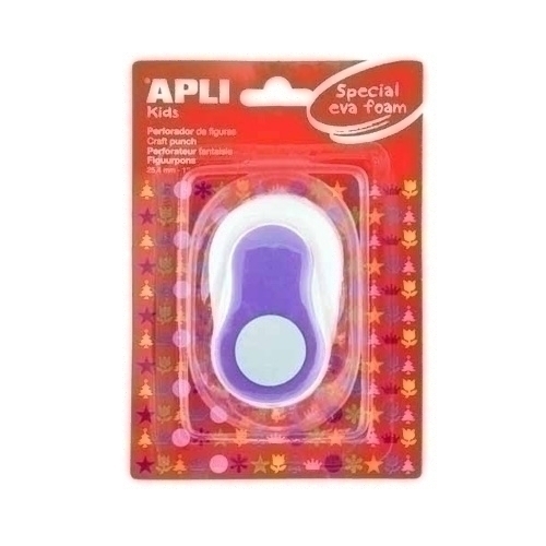 APLI - TALADRO GOMA EVA 25,4 mm REDONDO LILA (Ref.13301)