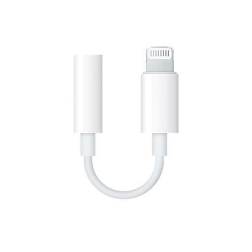 APPLE - CABLE LIGHTNING IPHONE A TOMA PARA AURICULARES DE 3,5MM BLANCO (Ref.MMX62ZM/A)