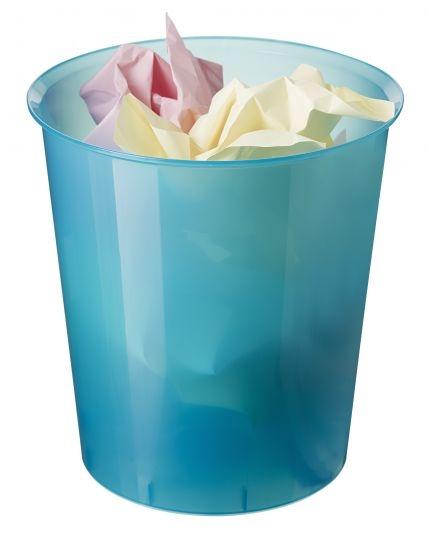 ARCHIVO 2000 - PAPELERA DE PLÁSTICO OPCIONAL ARO SUJETABOLSAS CAPACIDAD 16 LITROS 290X310 MM LAGON TRASLUCIDO (Ref.2001 LG TL)