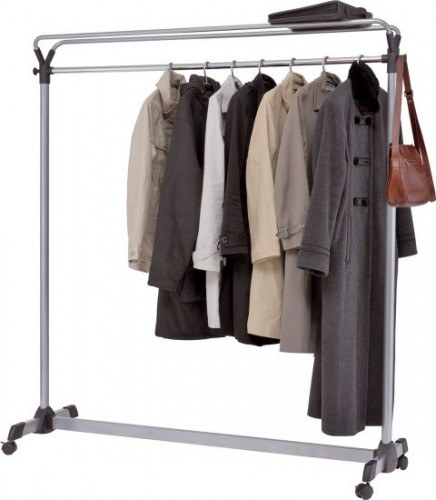 ARCHIVO 2000 - PERCHERO ALBA DE GRAN CAPACIDAD CON RUEDAS 540X1530X1715 MM GRIS (Ref.ALPMGROUP3 GS)