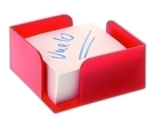 ARCHIVO 2000 - PORTA NOTAS A.2000 105x105x55 mm ROJO (No incluye taco) (Ref.801 RJ)