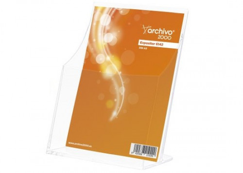 ARCHIVO 2000 - PORTAFOLLETOS A.2000 PREMIUM ANTIMICROBIANO SANITIZED A5 VERTICAL 1 COMPARTIMENTO PREMIUM CRISTAL (Ref.6142AM CS TP)