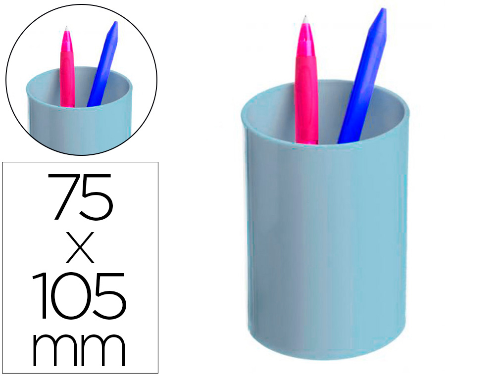 ARCHIVO 2000 - PORTALÁPICES ECOGREEN 100% RECICLADO Y RECICLABLE AZUL PASTEL 75X105 MM (Ref.771 AZ PS)