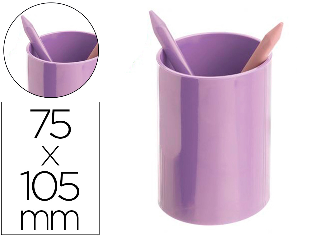 ARCHIVO 2000 - PORTALÁPICES ECOGREEN 100% RECICLADO Y RECICLABLE MALVA PASTEL 75X105 MM (Ref.771 ML PS)