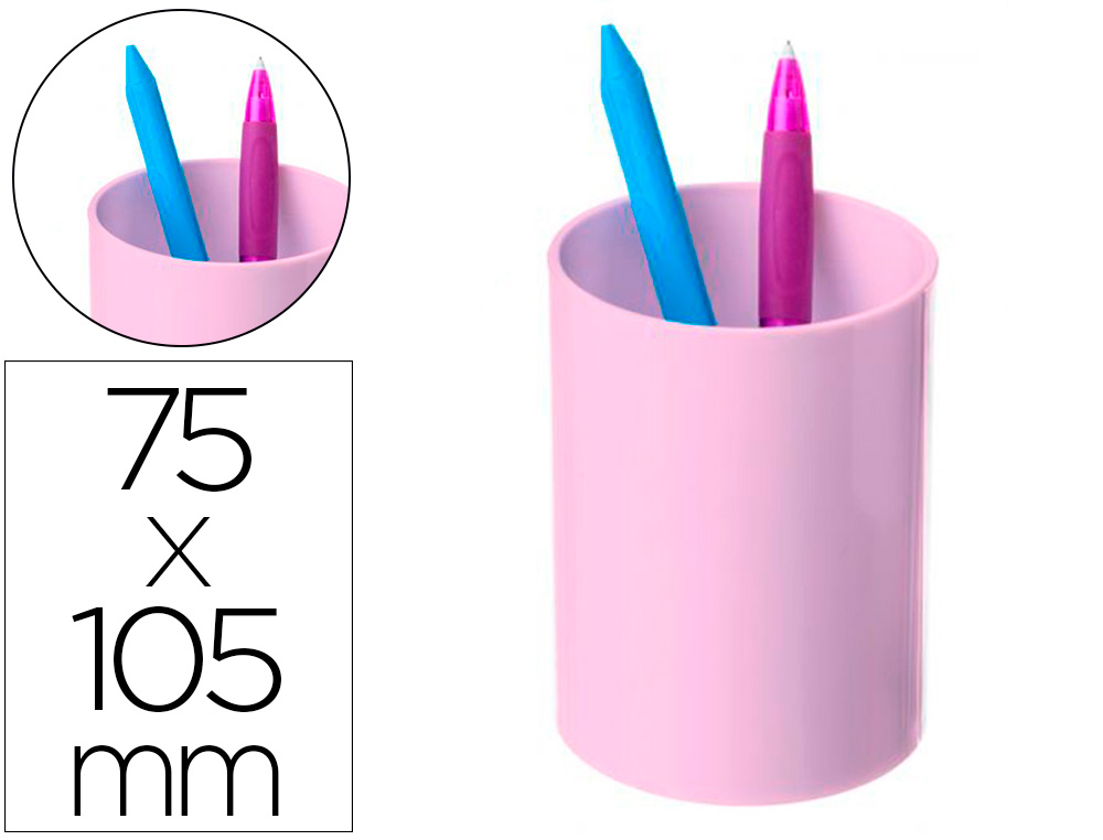 ARCHIVO 2000 - PORTALÁPICES ECOGREEN 100% RECICLADO Y RECICLABLE ROSA PASTEL 75X105 MM (Ref.771 RS PS)