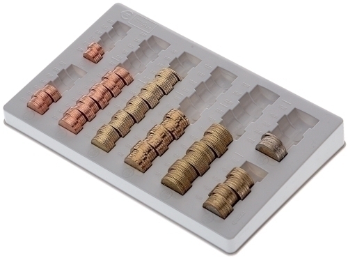 ARCHIVO 2000 - PORTAMONEDAS EUROS 6 COLUMNAS (Ref.7432 GS)