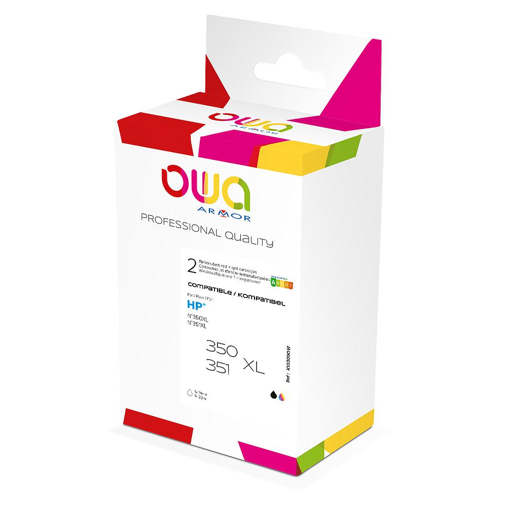 ARMOR - Owa INKJET REMAN PACK 2 REM. FOR HP350-1XL BK+3C Black, 3 Colours Box (Ref.K10309OW)