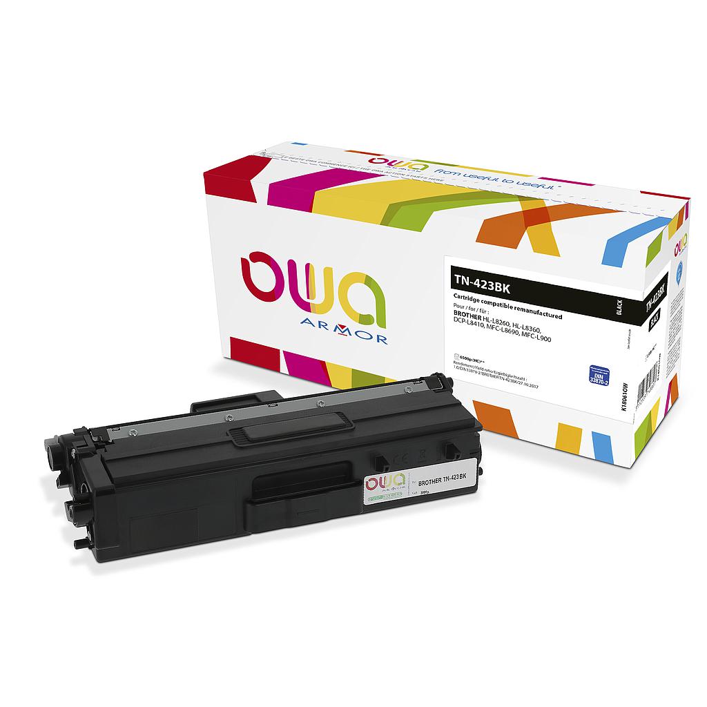 ARMOR - OWA Laser para BROTHER TN423BK Toner kit Noir, Black (Ref.K18061OW)