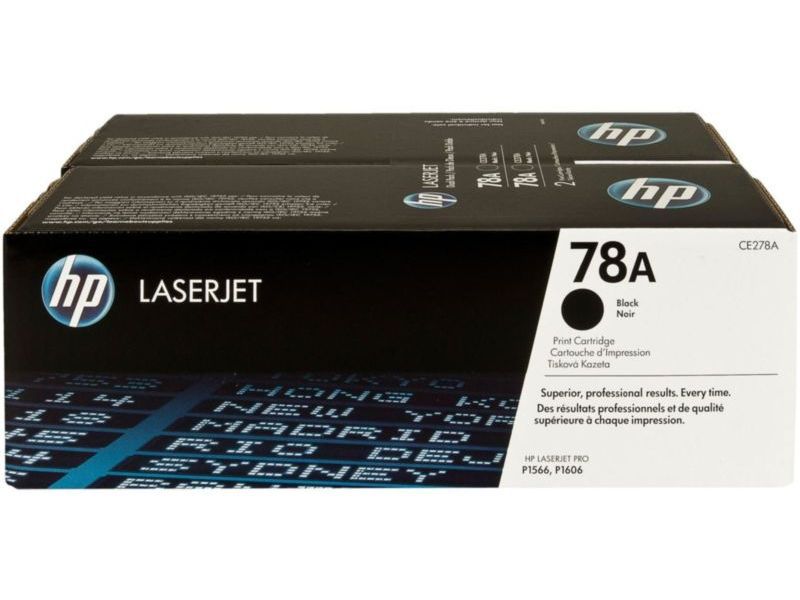 HP ( HEWLETT PACKARD ) - Toner Laser ORIGINALES 78A Negro Pack 2 4200 paginas Para P1560 y P1600 (Ref.CE278AD)