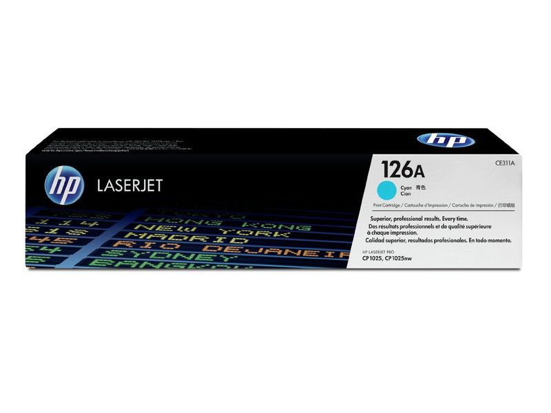 HP ( HEWLETT PACKARD ) - Toner Laser ORIGINALES 126A Cyan (Ref.CE311A)