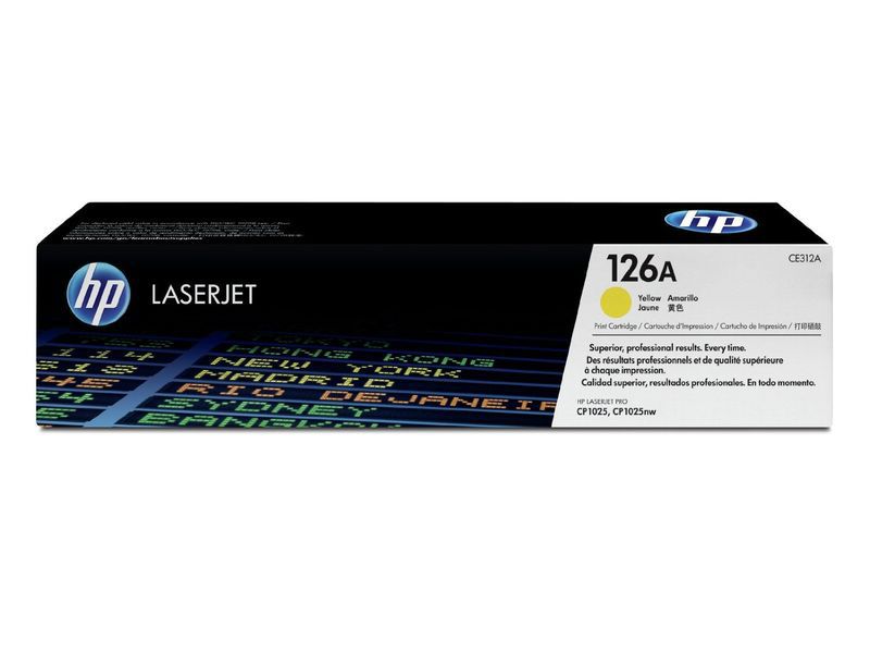 HP ( HEWLETT PACKARD ) - Toner Laser ORIGINALES 126A Amarillo (Ref.CE312A)