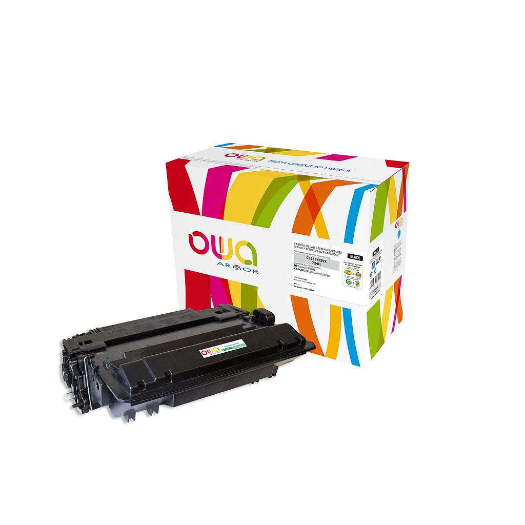 ARMOR - Toner para HP Laserjet P3015, Ese 500 MFP M525, Pro M521 Negro (Ref.K15222OW)