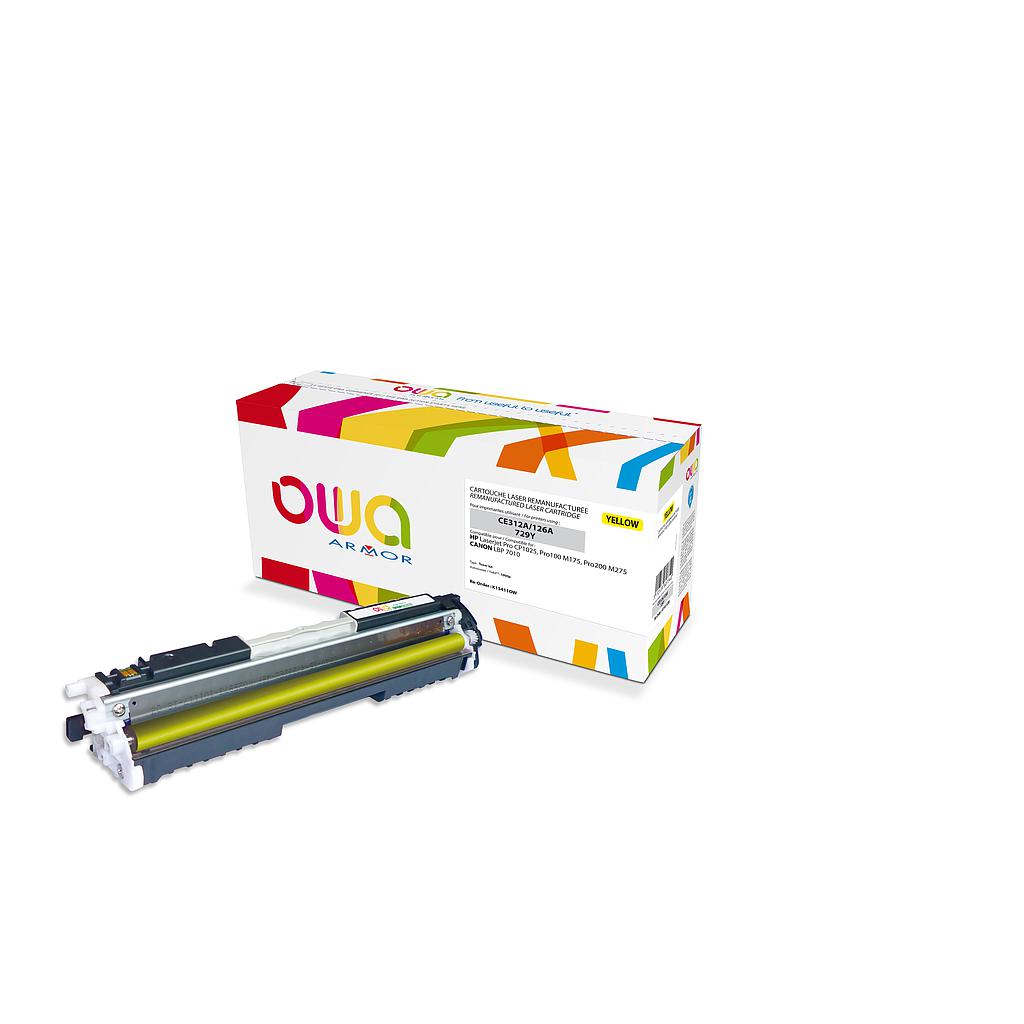 ARMOR - Toner para HP Laserjet Pro CP1025, Pro100 M175, Pro200 M275 Toner kit Amarillo CE312A (Ref.K15411OW)