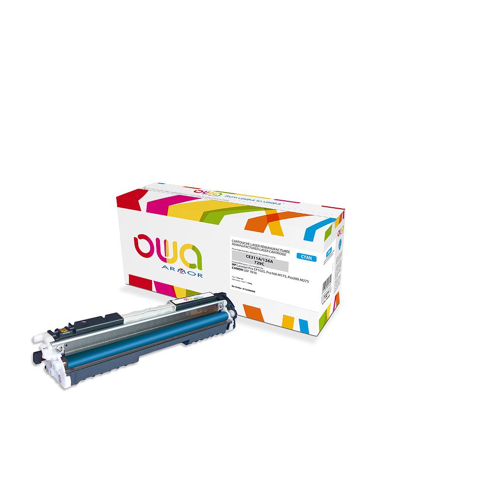 ARMOR - Toner para HP Laserjet Pro CP1025, Pro100 M175, Pro200 M275 Toner kit Cyan CE311A (Ref.K15409OW)